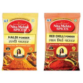 Special Combo For Daily Need Haldi Powder 100g | Lal Mirch Powder (Red Chilli) 100g | (200g, Pack 2)