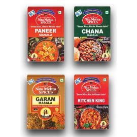 Special Combo For Daily Need Paneer Masala 100g | Chhole Masala 100g | Garam Masala 100g | Kitchen King Masala 100g (400g, Pack 4)