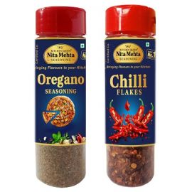 Combination of Oregano Seasoning 60g Sprinkler and Chilli Flakes Seasoning 60g Sprinkler