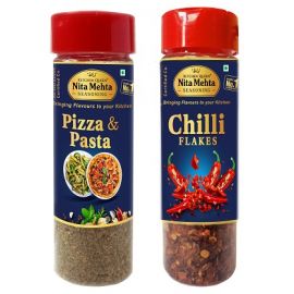 Combination of Pizza & Pasta Seasoning 60g Sprinkler and Chilli Flakes Seasoning 60g Sprinkler