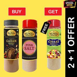 2+1 Combo Offer | Buy Premium Garam Masala Bottle 90g and Pink Salt ...