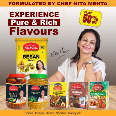 50% discounts unlocked now at Nita Mehta’s kitchen